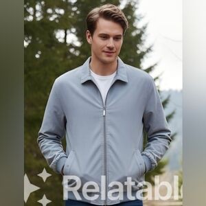 Light Blue Zip Jacket L